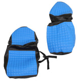 No Staple Universal Size Rear Seat Covers Kit Fits For Golf Carts - Blue Color