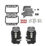 Motorcycle 36L Side Case Hard Saddlebag + 45L Top Case Tail Box Luggage