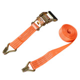 1.5 Inch x 15 Feet Ratchet Straps J Hooks Heavy Duty Tie Down 4000 lbs 20-Pack