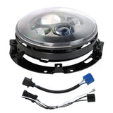 7" LED Projector Black Headlight Fits For Touring Road Electra Tri Glide new