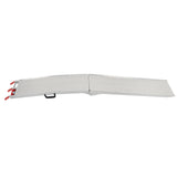89" Motorcycle Folding Loading Ramp Aluminum Dirt Bike Trailer Lawnmower 550lbs
