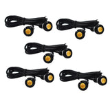 Labwork For eagle eye Fog DRL Reverse Backup Light LED 18MM Amber Yellow 10PCS