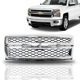 Labwork Front Bumper Honeycomb Grille For Chevrolet Silverado 1500 2014-2015
