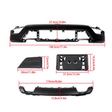 Labwork 6PCS For Ford F150 2021-2023 Front Bumper Face Bar Black W/o Sensor Hole