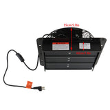 New 10" Exhaust Fan With Louvers Perfect For Attics Or Sheds Blower Wall Mount