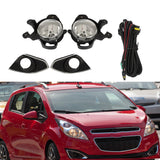 For 2013-2015 Chevy Spark Fog Lights Left+Right Side Bumper Driving Lamps Black