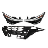 Labwork LH+RH Headlights&Front Bumper Grill For 21-22 Hyundai Elantra W/LED DRL