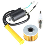 Ignition Coil Spark Plug & Oil filter For Honda Sportrax 400 TRX400EX 1999-2006