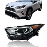Labwork Left Headlights For 2019-2022 Toyota RAV4 Hybrid XLE XSE 2.5L LED Clear