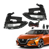 Labwork RH+LH Bumper Fog Lights For Nissan Sentra S SR SV 2020-2021 Clear Lens