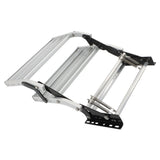 Labwork Aluminum 2 Step Pull Out Retractable 21.65''W Steps Stair Anti-Slip