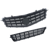 Labwork Front Upper Grille + Lower Grill Chrome For Cadillac ATS 2013 2014