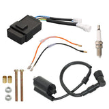 Ignition Coil CDI Spark Plug Kit For Kawasaki Bayou 300 KLF300C KLF300B 1988-04