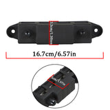 Bus Bar Power Distribution Block 4 Post Busbar 12V 250A With Cover 5/16" Black
