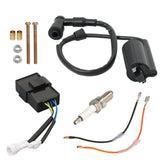 Ignition Coil CDI Spark Plug Kit For Kawasaki Bayou 300 KLF300C KLF300B 1988-04