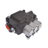 3 Spool Hydraulic Monoblock Double Acting Control Valve, 21 GPM, SAE Ports