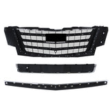 Labwork Front Bumper Grille With Hood Molding+Lower Face Bar For 15-20 Escalade