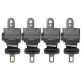 New 4 Retractable Seat Belts & Bracket For EZGO/Yamaha/Golf Club Car passenger
