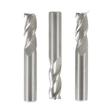 3Pcs 3 Flute End Mill 3/8" Diameter x 1" Length of Cut x 2-1/2" Overall Length