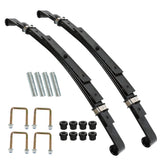 Heavy Duty Rear 4 Leaf Springs for E-Z-GO TXT 1995-2013 Golf Cart (Set of 2)
