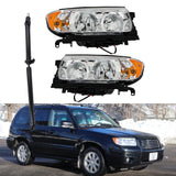 labwork L+R Headlights&Rear Driveshaft Prop Shaft For 2006-2008 Subaru Forester