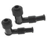 2×Spark Plug Boot Cap Cover Resistor For LB05F 90 Degree ATV Motorcycle Snow