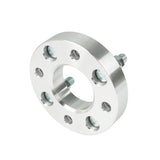 Wheel Spacers 1" 4x101.6mm Hub Bore 62mm Thread Size 1/2"x20 Silver X2