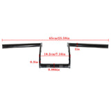 Black 1" Z Bar Drag Bars Handlebars For Motorcycle Softail Dyna Chopper Custom