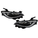 Labwork Pair Headlight For 2016-2017 Chrysler 200 w/o LED DRL Halogen