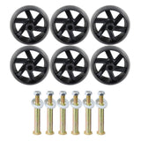 Fits For Husqvarna and Hardware Kit 6Pcs Deck Wheels 532133957 AYP Sears 174873