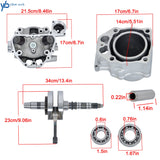Cylinder Head Crankshaft Rebuild Kit Bearing For Honda TRX420 2009-2024