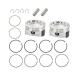 2×Cast Aluminium Cylinder Piston Kit for Polaris RZR 800 2009 2010 2011-2014