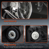 Driver Side and Passenger Side Replacement for Accord 2016-2017 Headlights Assembly Black Bezel Front Head Lamp