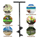 Fits For Garden Planting Bulb Planting Auger 5.9" x 33" Hand Auger Drill Bit