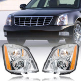 Labwork Right+Left Headlight For 2008-11 Cadillac DTS HID/Xenon Assembly Chrome