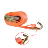 4 Piece 1.5" x 20' 4000 lbs Orange Ratchet Straps J Hook Heavy Duty Tie Downs US