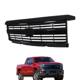 Labwork Front Grille Gloss Black 23335298 For Silverado 2500HD 3500HD 2015-2019