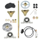 Go Kart Rear Live Axle Kit 29" 32" 44" Sprocket+Hub+Brake Assembly+chain+Disc