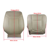 Labwork Seat Cover For 2011-2016 For Ford F250 F350 Driver Top+Bottom Leather