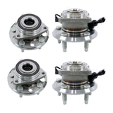 Labwork Set of 4 Front and Rear Wheel Hub Bearings for Chevy Equinox 2.4L 10-17