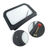 Full Glass Windshield w/ Wiper For 2008-2014 Polaris RZR 570, 800, XP 900 Black