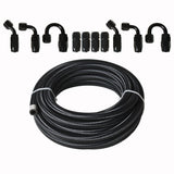 Labwork 20FT Braided Fuel Hose Line & 6AN Swivel Hose End Fitting Kit