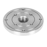Best 4" Steel Wood Lathe Face Plate, 1" x 8tpi Threaded with Set Screws USA
