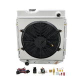 Labwork 3 Row Aluminum Radiator+Shroud Fan Relay For 1960-65 Ford Falcon Mustang