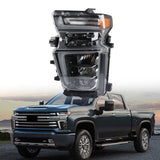 Labwork Left Headlight For 2020-2023 Silverado 2500HD 3500HD LED Clear Lens