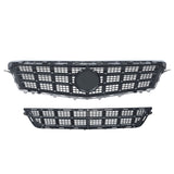 Labwork Front Upper Grille + Lower Grill Chrome For Cadillac ATS 2013 2014