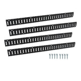 Labwork 4PC 5' E-Track Tie-Down Rail Powder-Coated Steel E-Track Tie-Downs