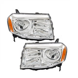 Headlights Assembly Headlamps Left and Right Side Replacement for Pilot 2012-2015