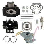 Fit For Yamaha PW 50 PW50 Carburetor Cylinder Piston Ring Gasket Top End Kit