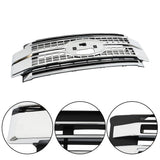 Labwork Front Grille For 2017-19 Ford Super Duty F-250 F-350 F-450 Chrome&Black